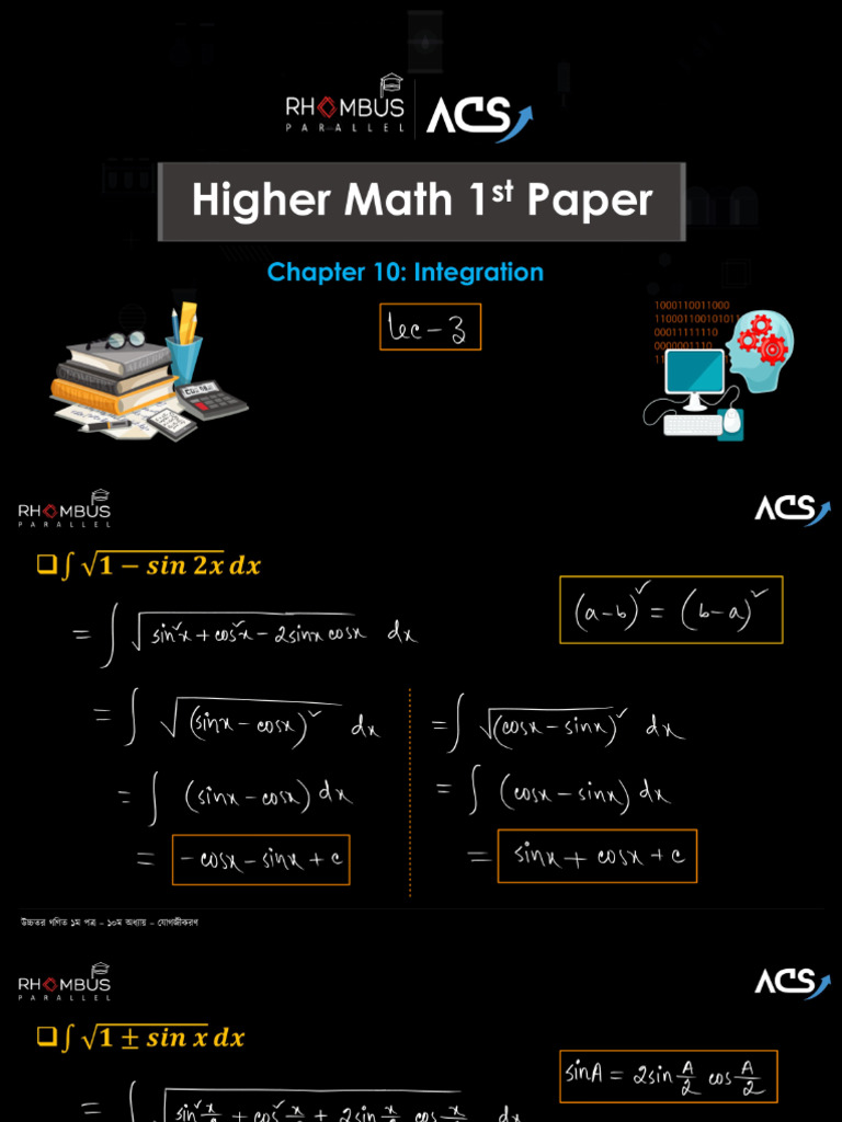 Integration Lec 3 Pdf