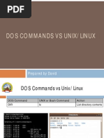 Dos Vs Linux Commands