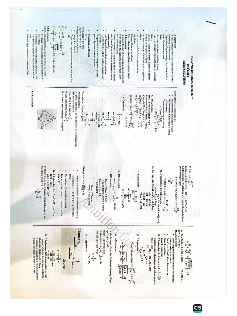 Day Solution IOM 45th Batch. | PDF