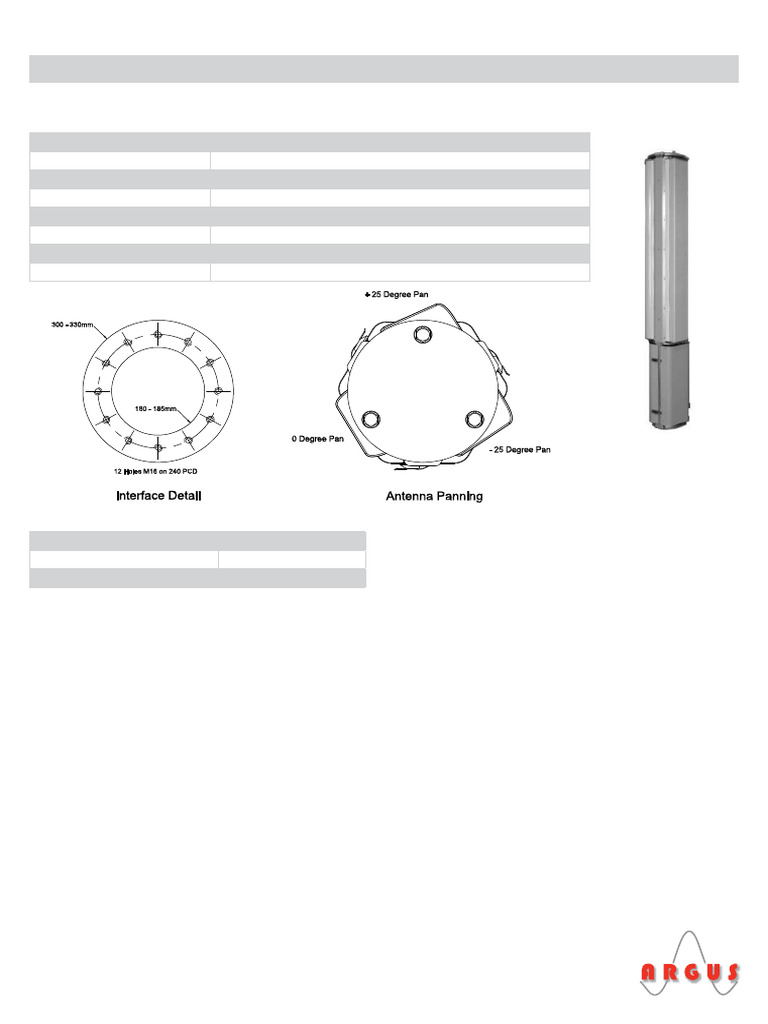 HN-10-SP Antenna Specs and Features | PDF