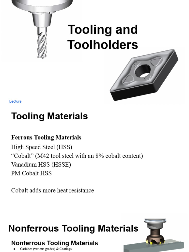 Tooling and Toolholders Overview | PDF | Mechanical Engineering ...