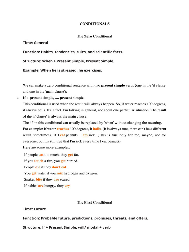 Conditional Clause | PDF