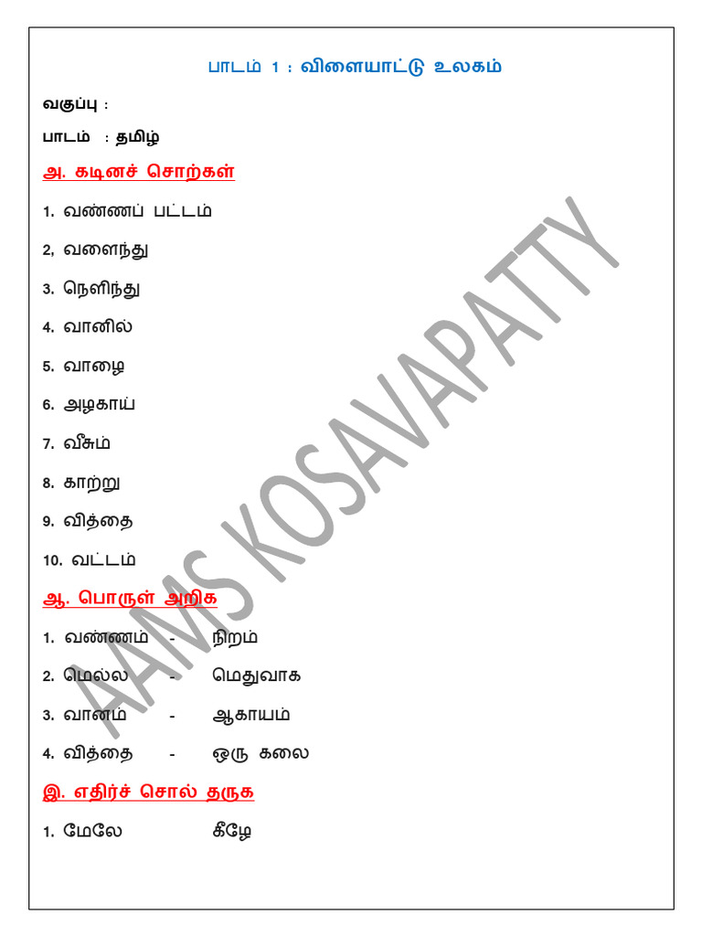 2 Tam Unit - 1 | PDF