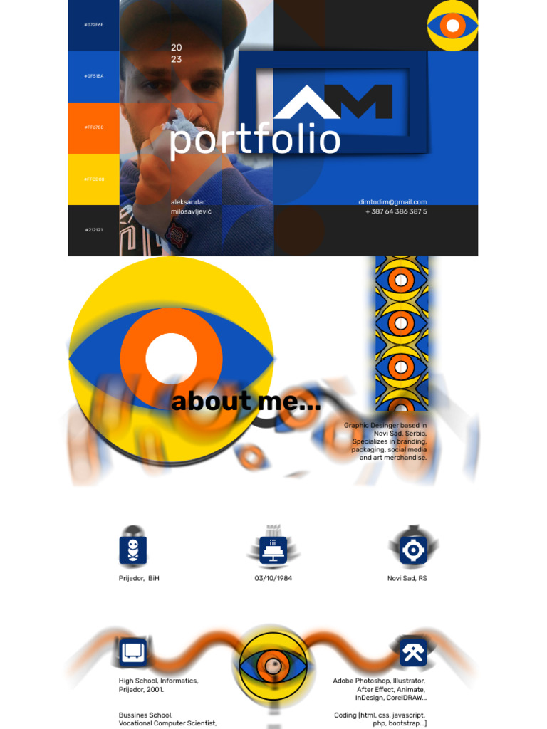 Graphic Designer Portfolio Overview | PDF | Computing