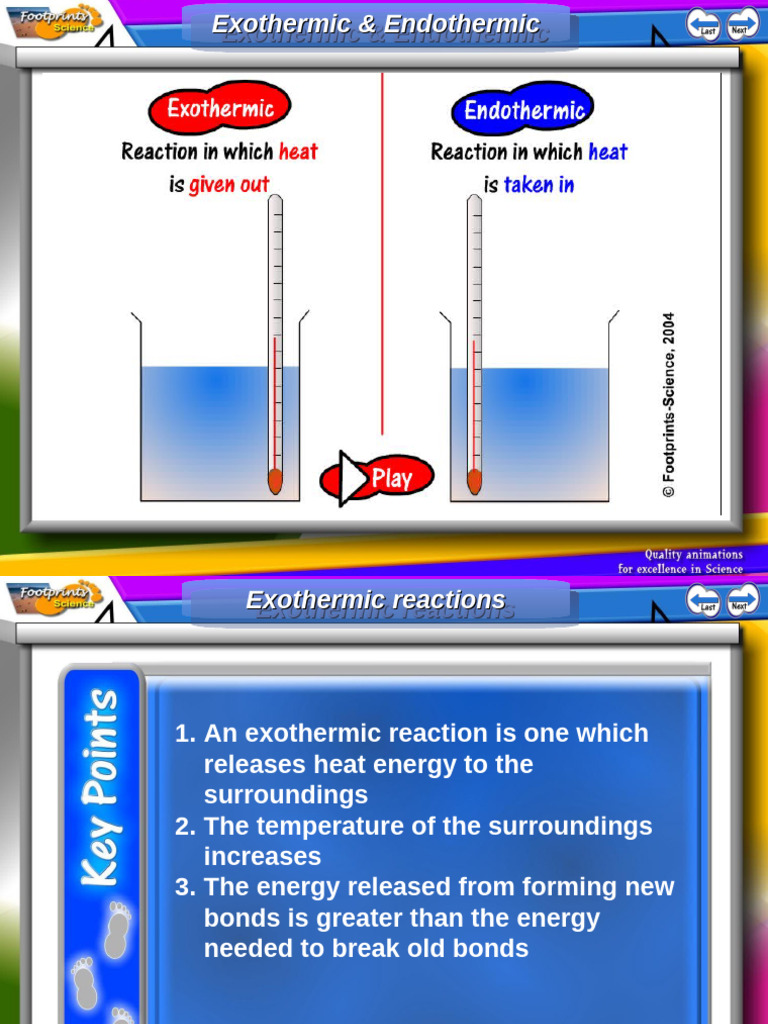 Exothermic and Endothermic Reactions | PDF