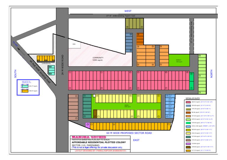 M PLAN With Sco Detail-Mansha DDJAY SECTOR-110 LOP-Model | PDF