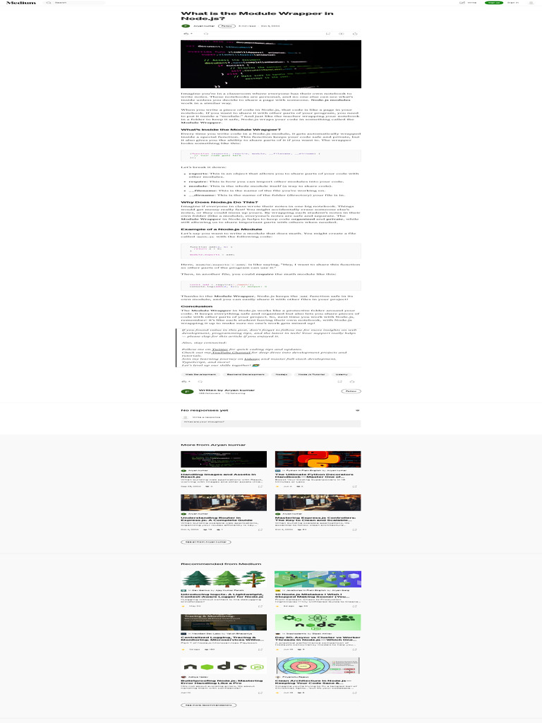 Medium Com Finnkumar6 What Is The Module Wrapper in Node Js ...