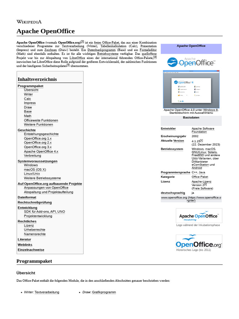 Apache OpenOffice | PDF