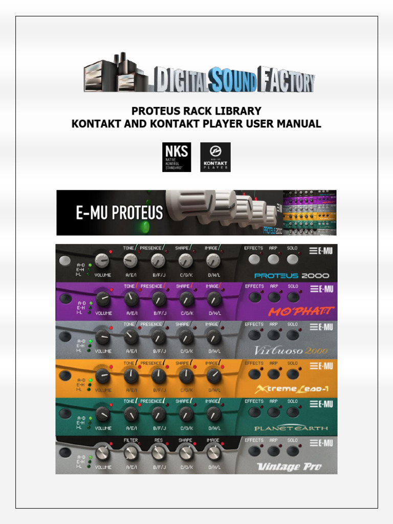 E-MU Proteus Rack Library Documentation | PDF | Synthesizer | Music ...