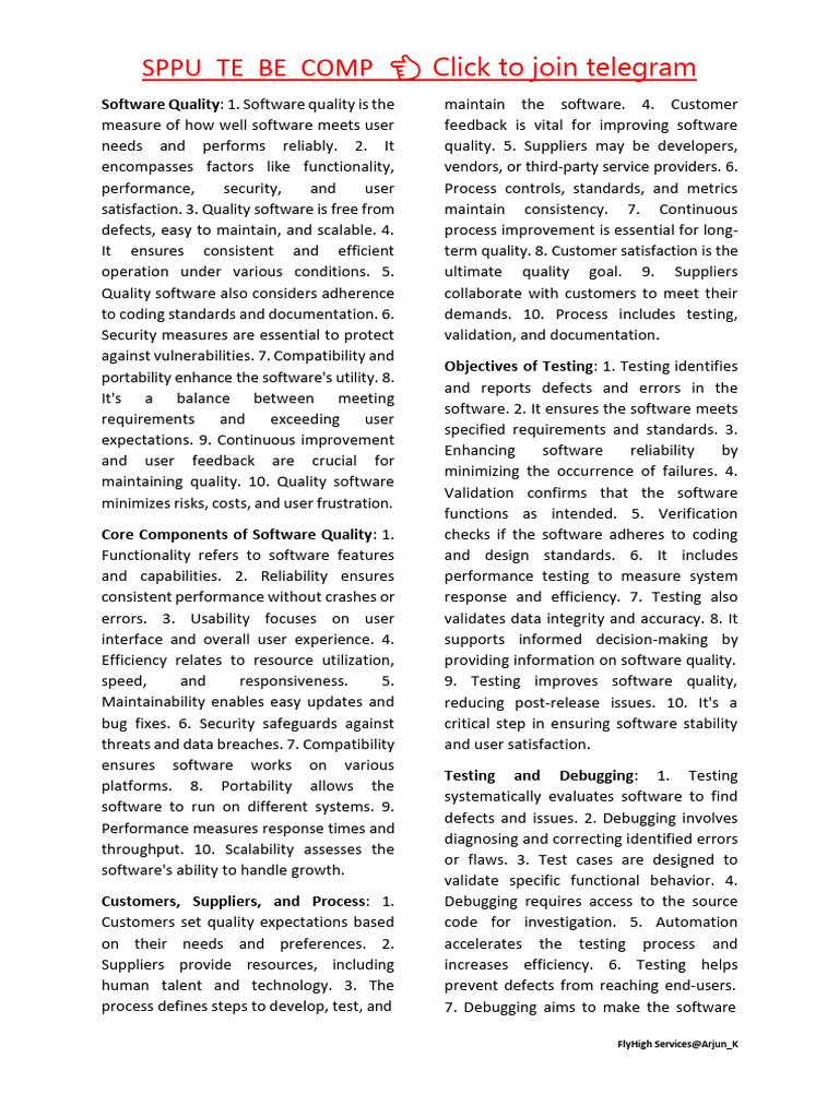 Key Aspects of Software Quality | PDF | Software Testing | Software ...
