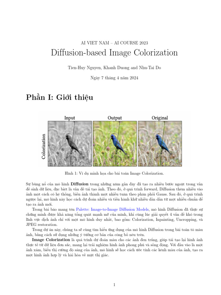 (Description) DiffusionColorization | PDF