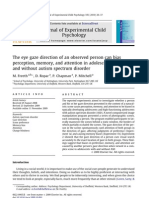 Eye Gaze Direction Biases Perception and Memory in Teens with Autism