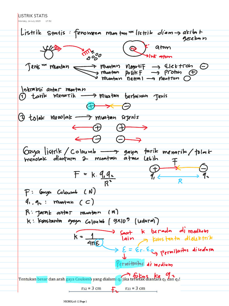 Listrik Statis | PDF