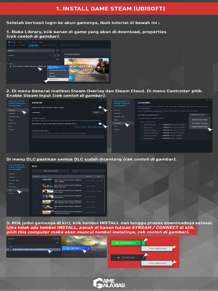 Tutorial Install Steam - Ubisoft v3 | PDF