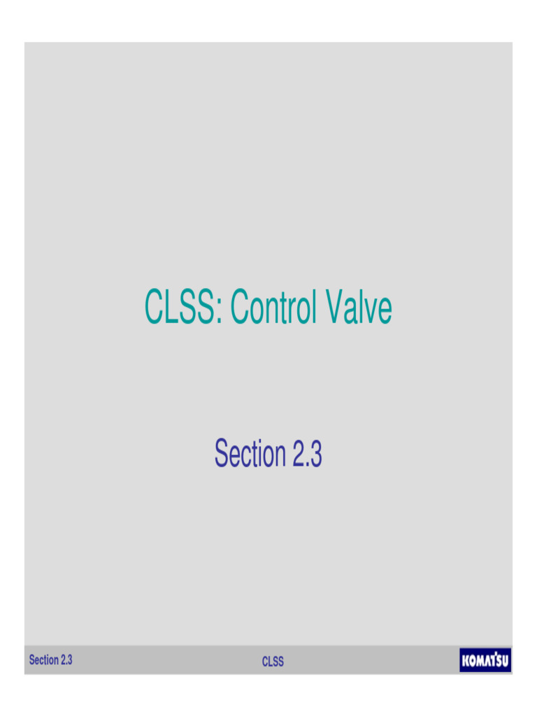 CLSS Control and Merge-Divider Valves | PDF | Valve | Pump
