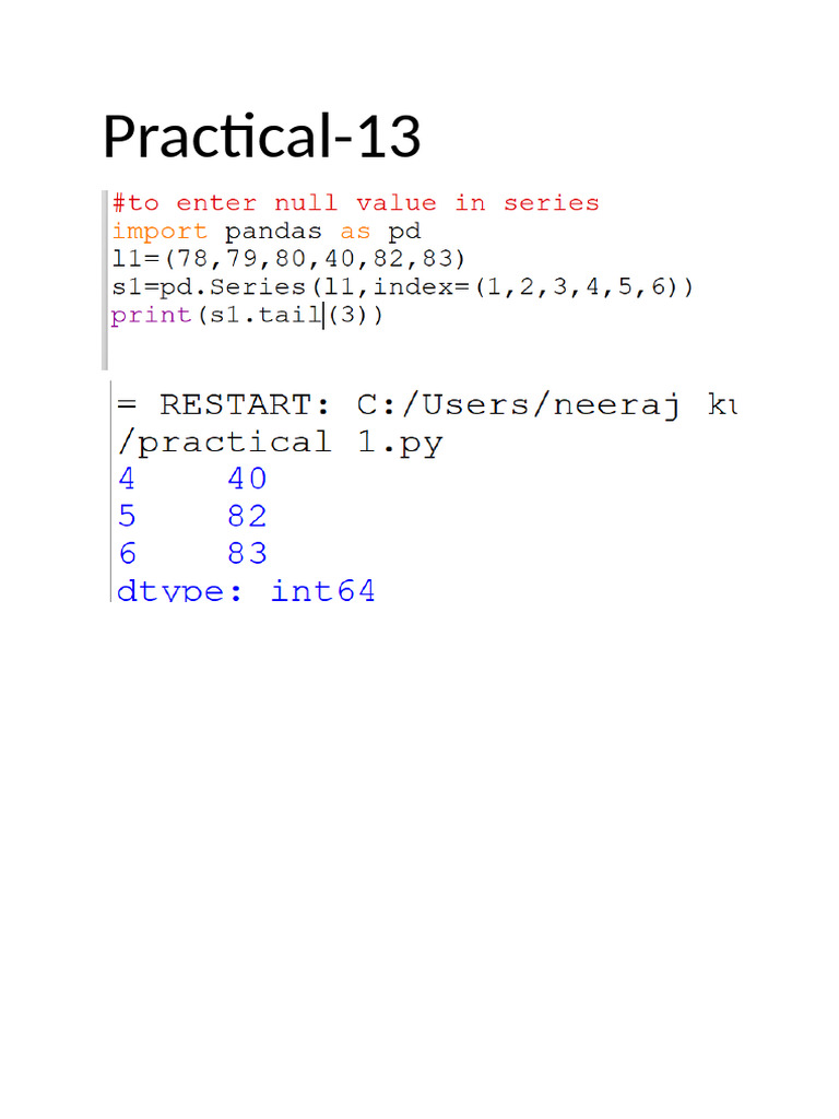 Practical 13 | PDF
