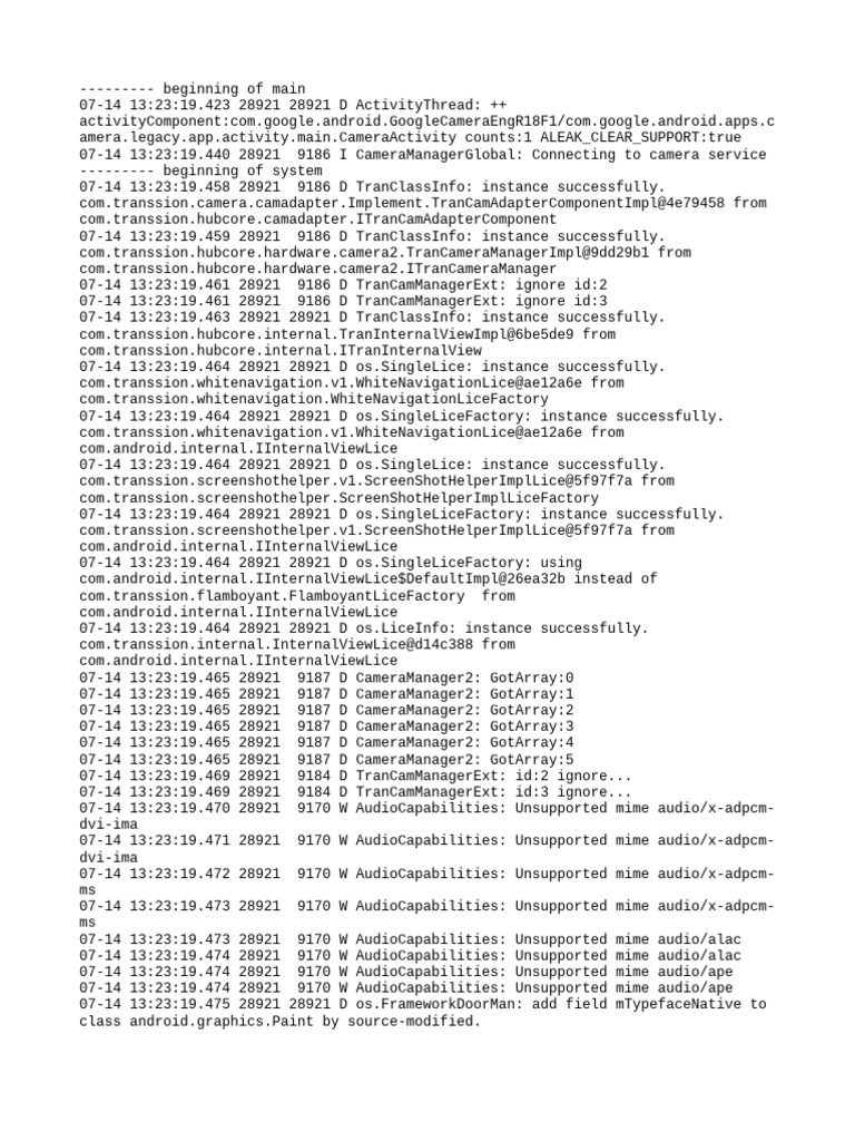 Log Cat 1752470599327 | PDF | Computing | Computer Programming