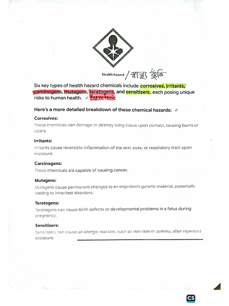 CMR Classification | PDF