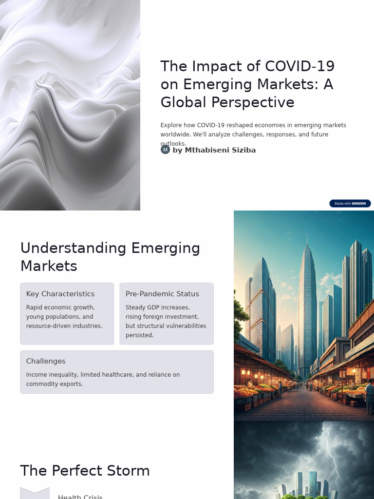 The Impact of COVID 19 On Emerging Markets A Global Perspective | PDF ...