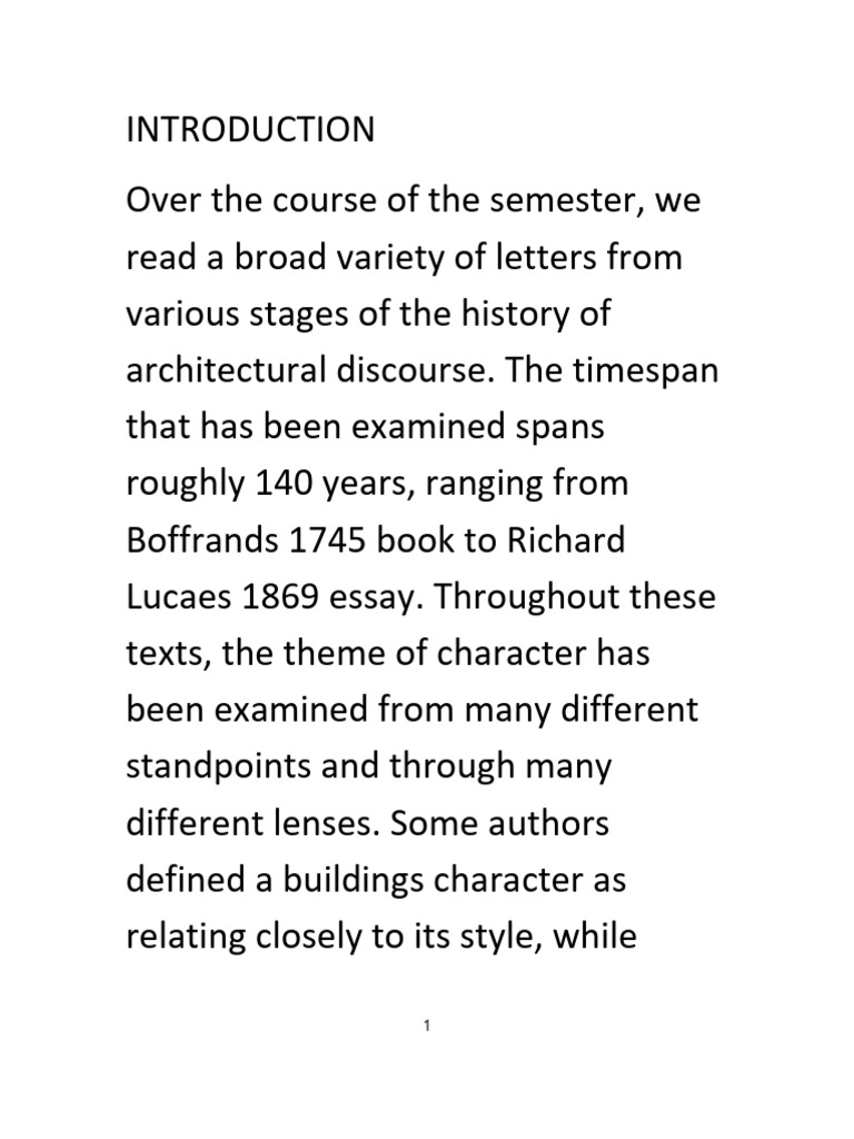 Architectural Character in Historical Letters | PDF