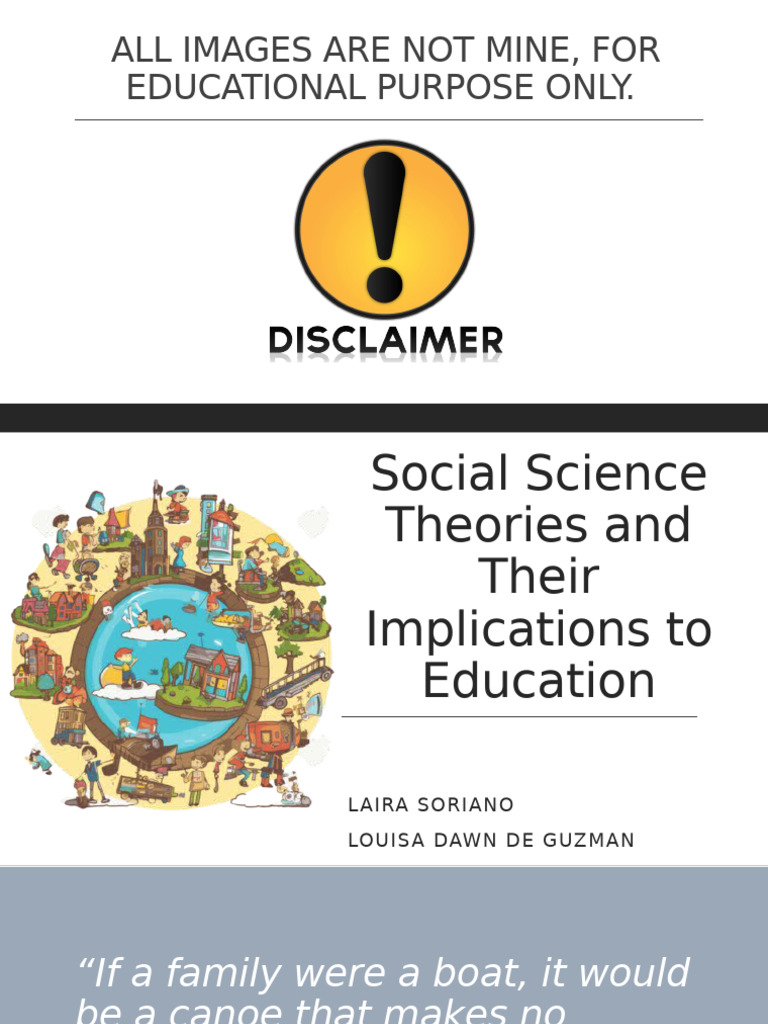 Social Science Theories and Their Implications To Education | PDF ...