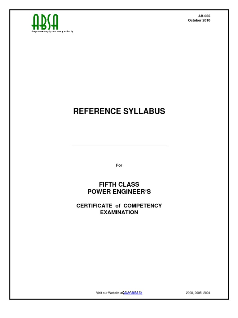 Fifth Class Power Engineer Guide | PDF | Business