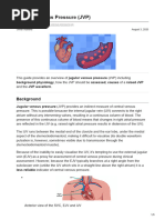 JVP Examination Techniques and Findings | PDF