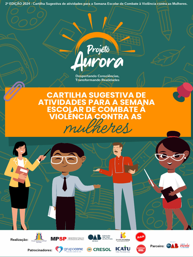 Cartilha Sugestiva de Atividades para A Semana Escolar de Combate A ...