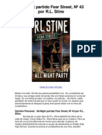 All Night Partido Fear Street #43 Por RL Stine - 5 Estrellas Revisión