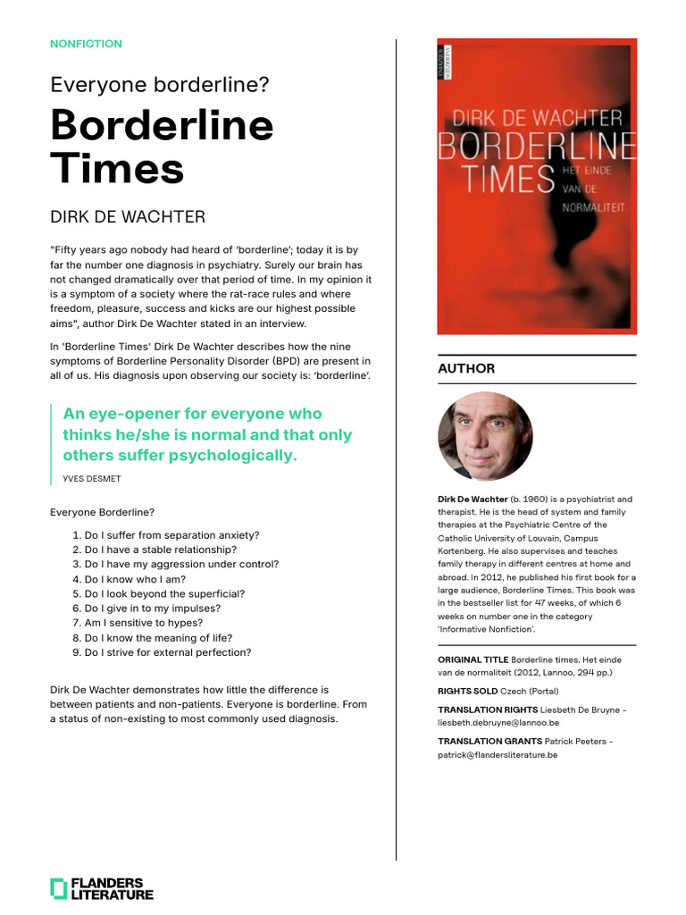 Understanding Borderline Times | PDF | Borderline Personality Disorder ...
