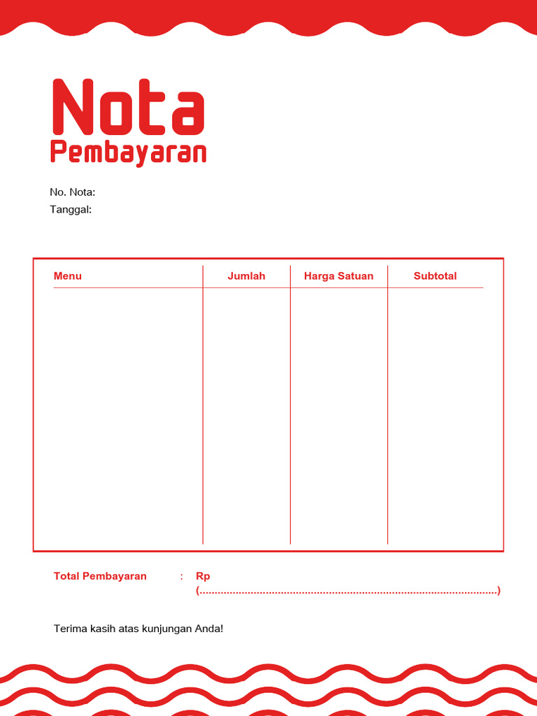 Nota Pembayaran dan Rincian Transaksi | PDF