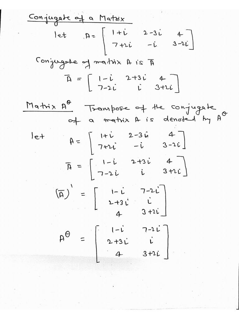 complex matrix | PDF