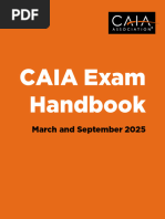 2026 CAIA Exam Handbook Guide | PDF | Multiple Choice | Identity Document