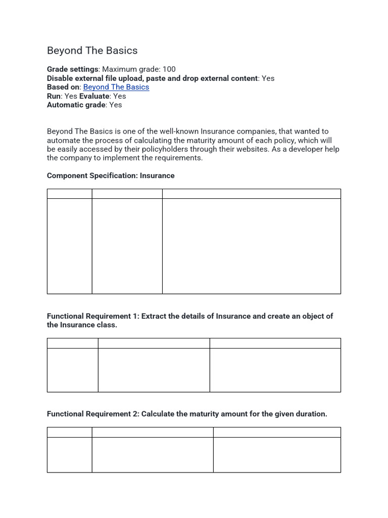 Insurance Maturity Calculation System | PDF | Method (Computer ...