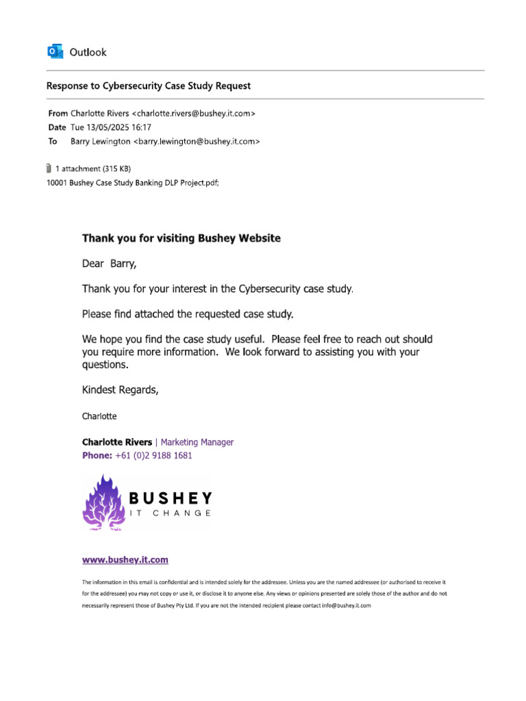 Case Study Request From Bushey | PDF