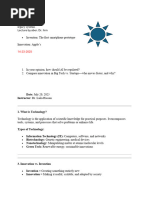 Introduction to Technology & Innovation | PDF