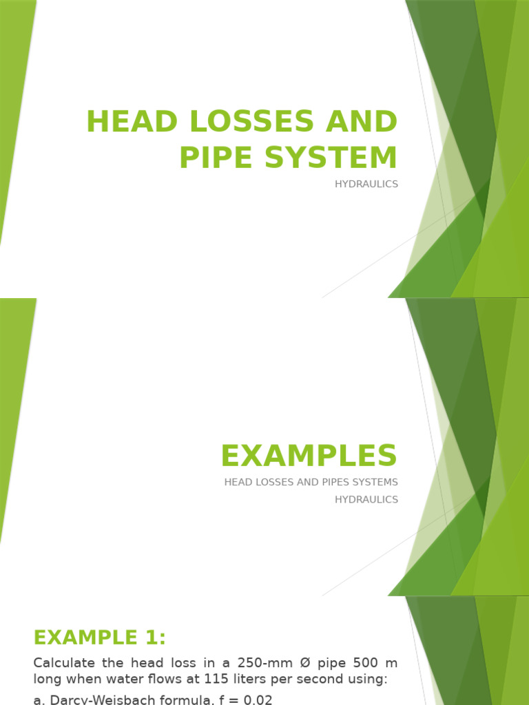 Discharge Calculation for Oil Drain Pipe | PDF | Environmental ...