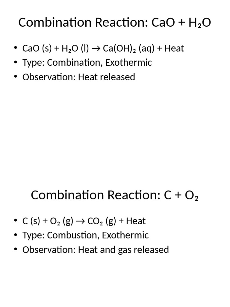 Class10 Chemical Reactions Flashcards | PDF