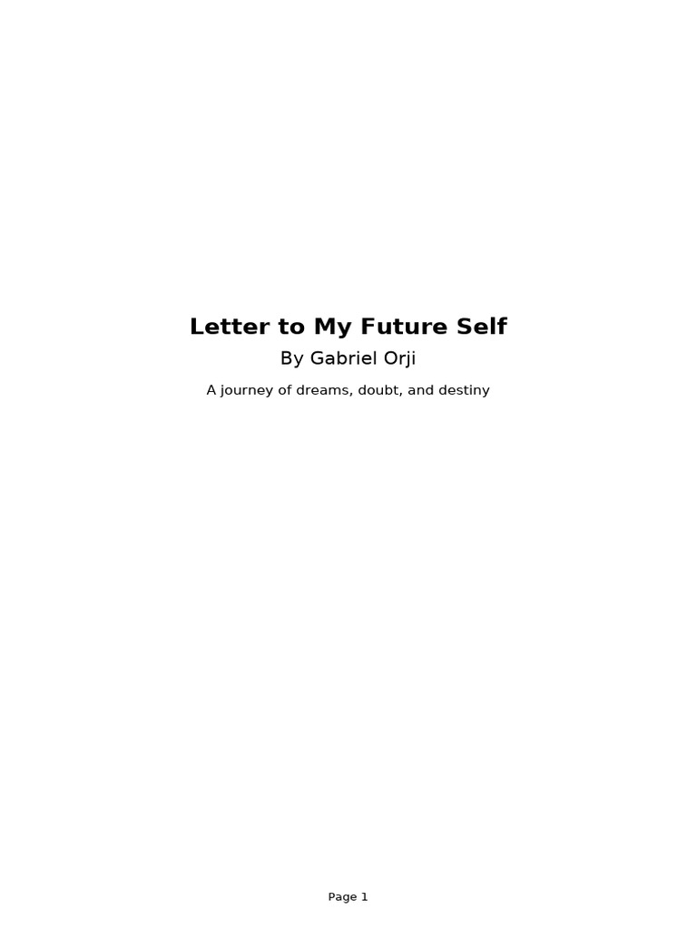 Letter Booklet Gabriel Orji | PDF
