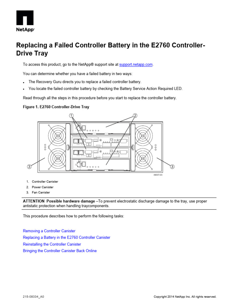 Replace E2760 Controller Battery Guide | PDF | Computing | Computer ...