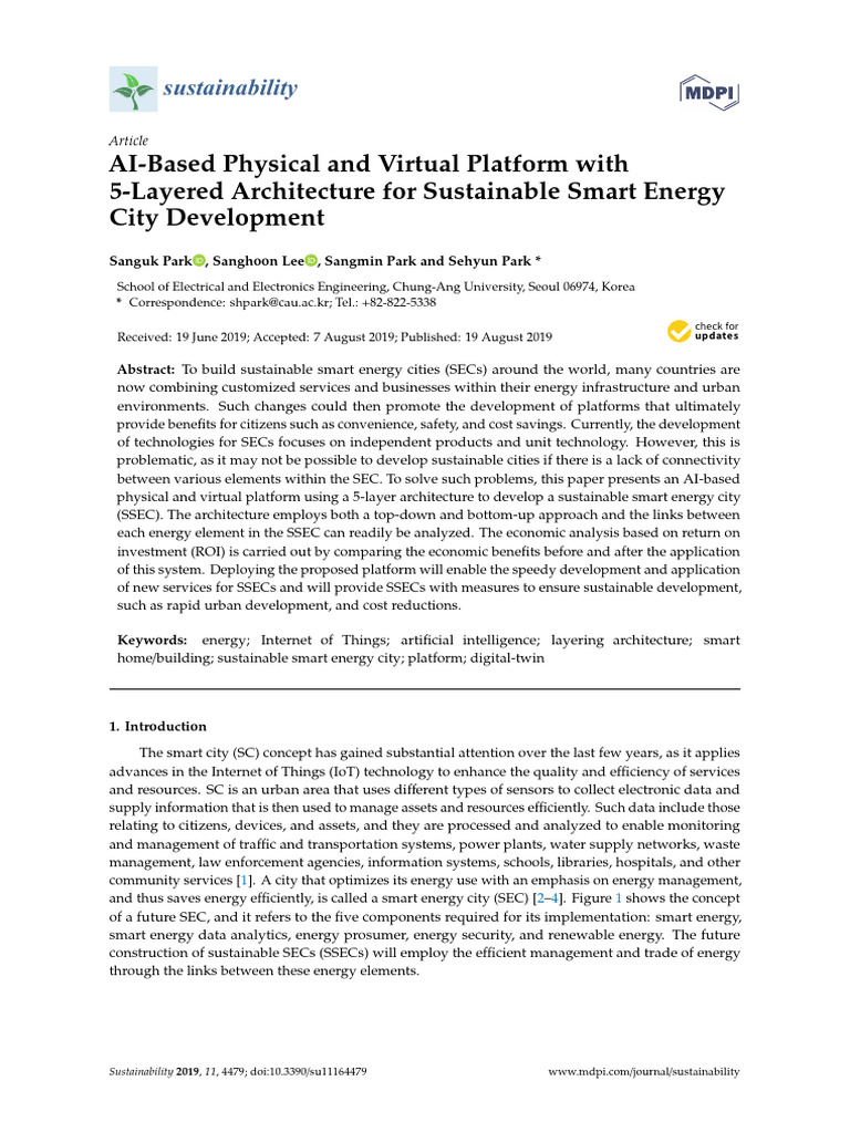 AI Platform for Sustainable Smart Energy Cities | PDF | Internet Of ...