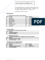 Sub: Phase Out of Carbon Tetra Chloride (CTC)