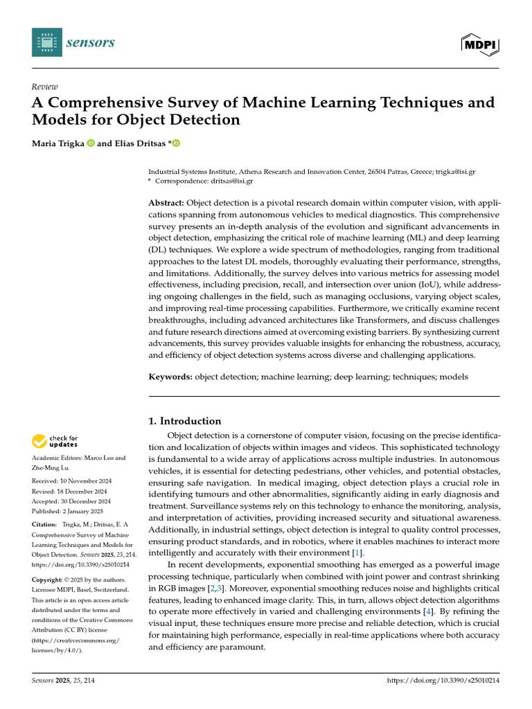 Comparing Object Detection Models | PDF | Support Vector Machine ...