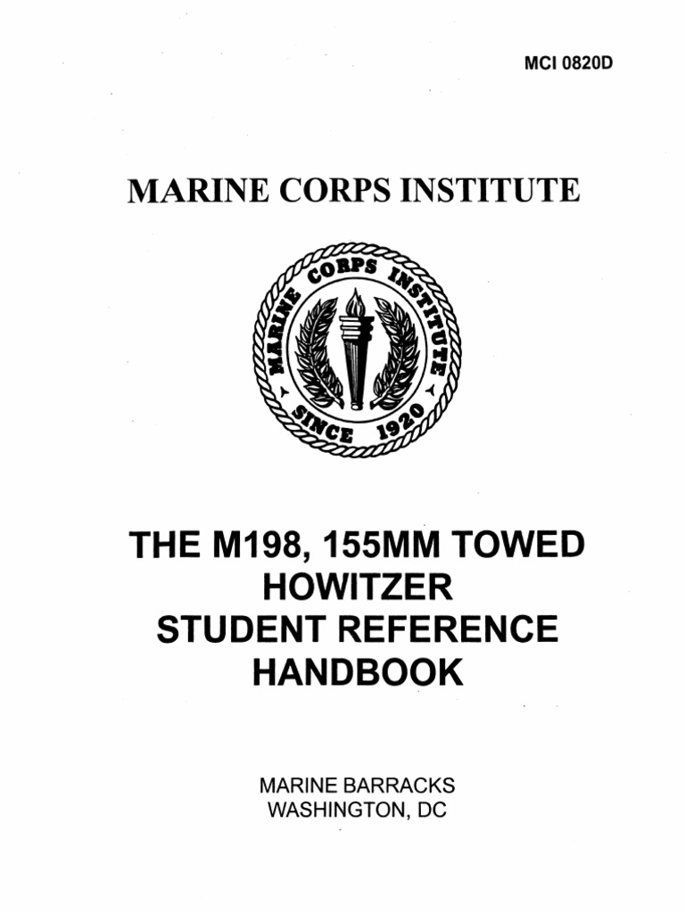 0820D The M198 155mm Towed Howitzer | PDF