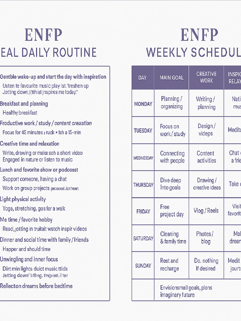 ENFP Planner | PDF