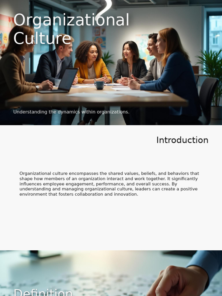 Understanding Organizational Culture Dynamics | PDF | Organizational ...