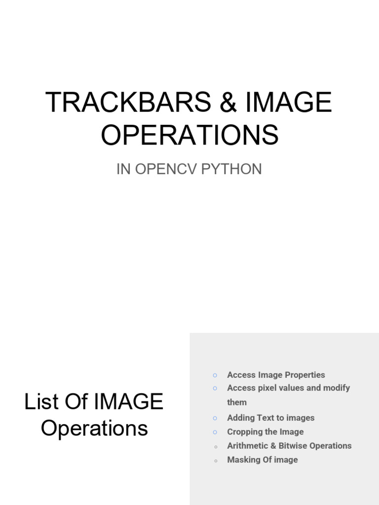 Image Ope | PDF | Parameter (Computer Programming) | Software Engineering