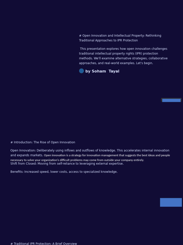 Rethinking IPR in Open Innovation | PDF | Intellectual Property ...