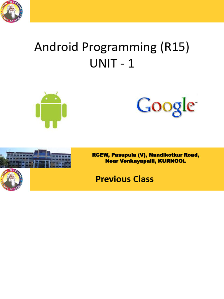 Android Programming Basics and SDK Guide | PDF | Android (Operating ...