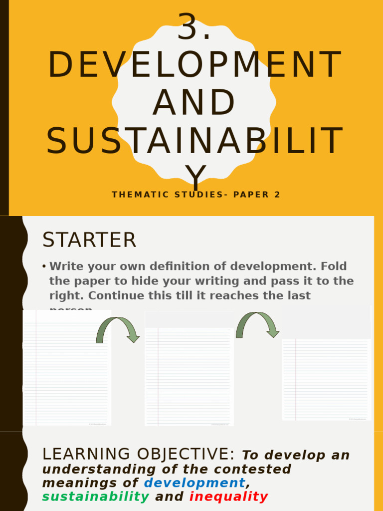 Understanding Development and Sustainability | PDF | Sustainability ...